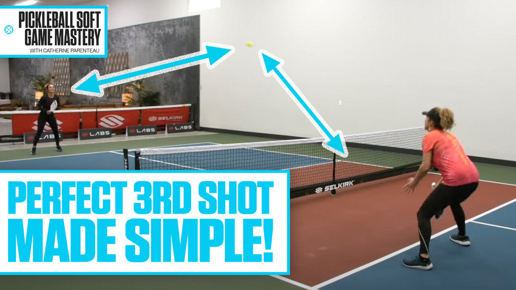 Step-by-step drill to improve your pickleball third shot drop — Tips from pro Catherine Parenteau