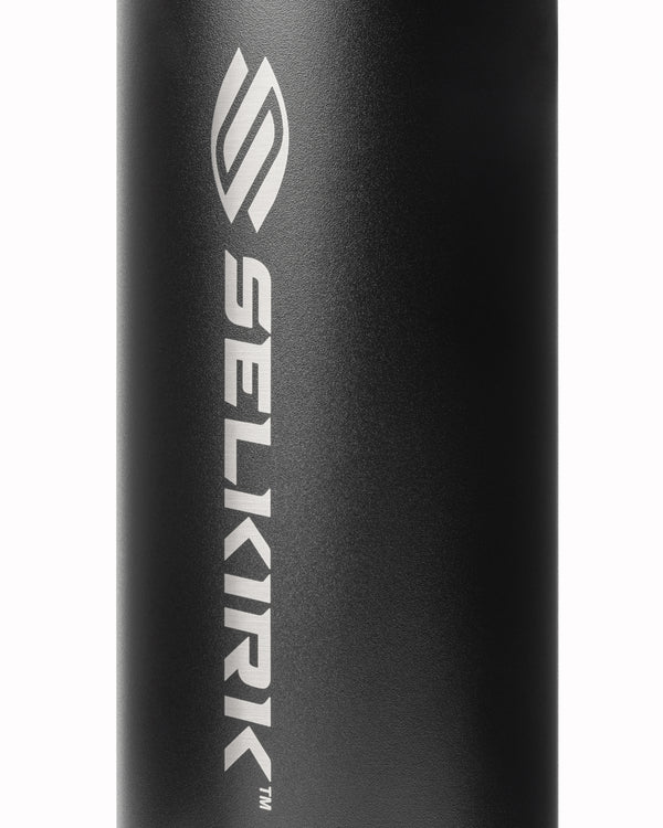 40oz Selkirk Sport Premium Pickleball Water Bottle in Black with logo