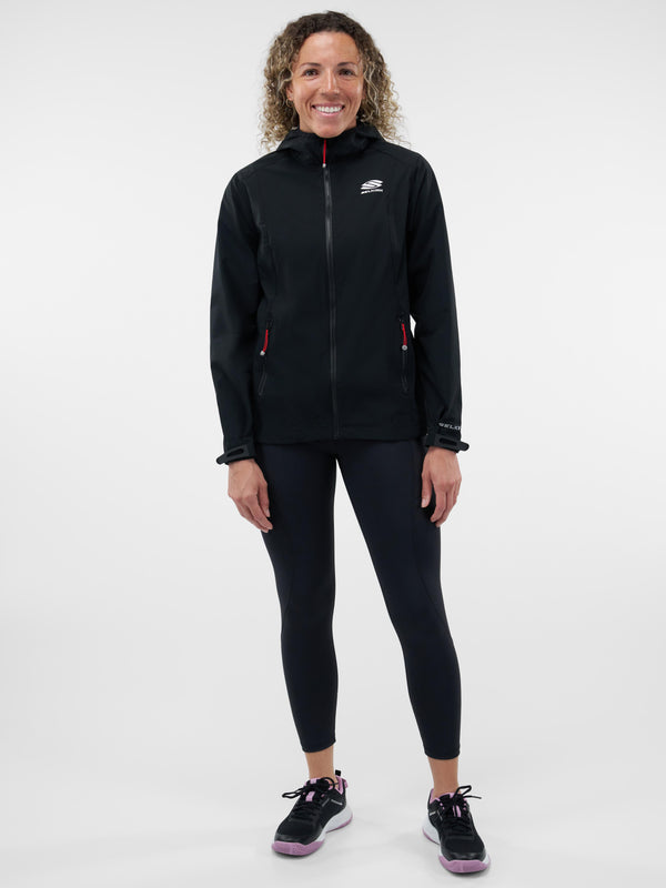 Selkirk Sport Essentials women’s hooded full-zip pickleball windbreaker jacket.
