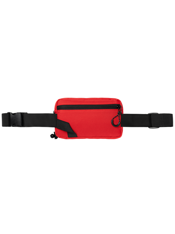 Selkirk pickleball fanny pack bag in black, green, purple/pink, gold, red, and gray.