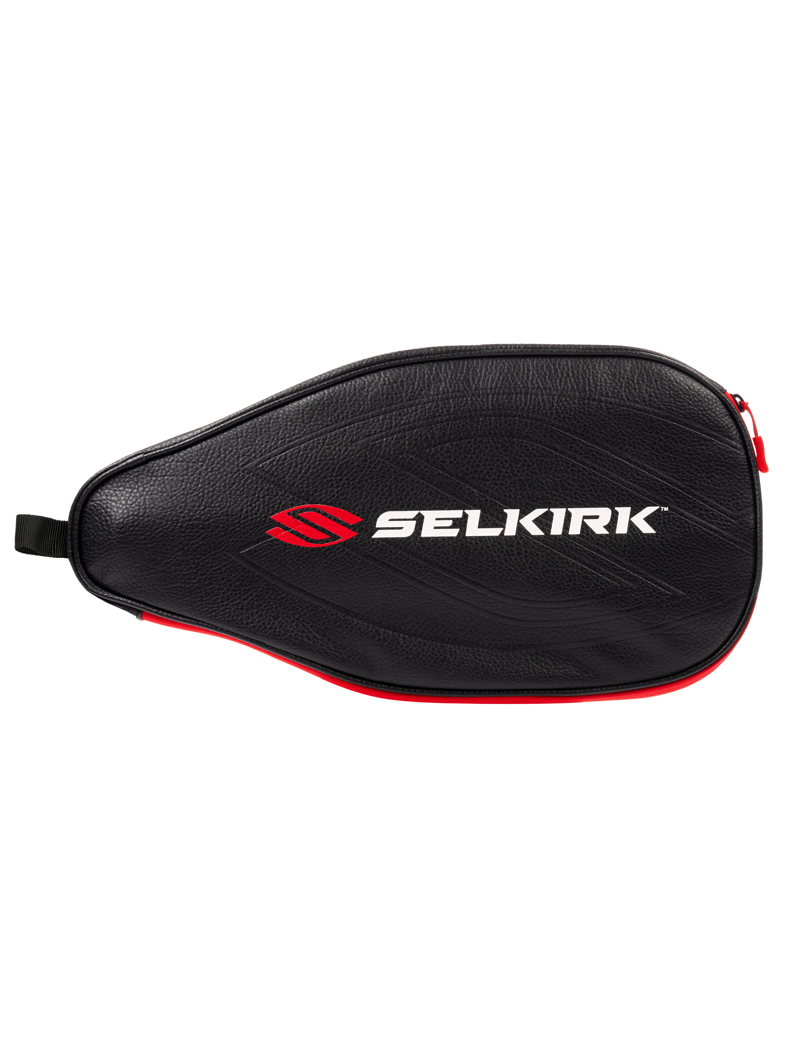 Selkirk pickleball paddle case - premium and protective. In black and red.