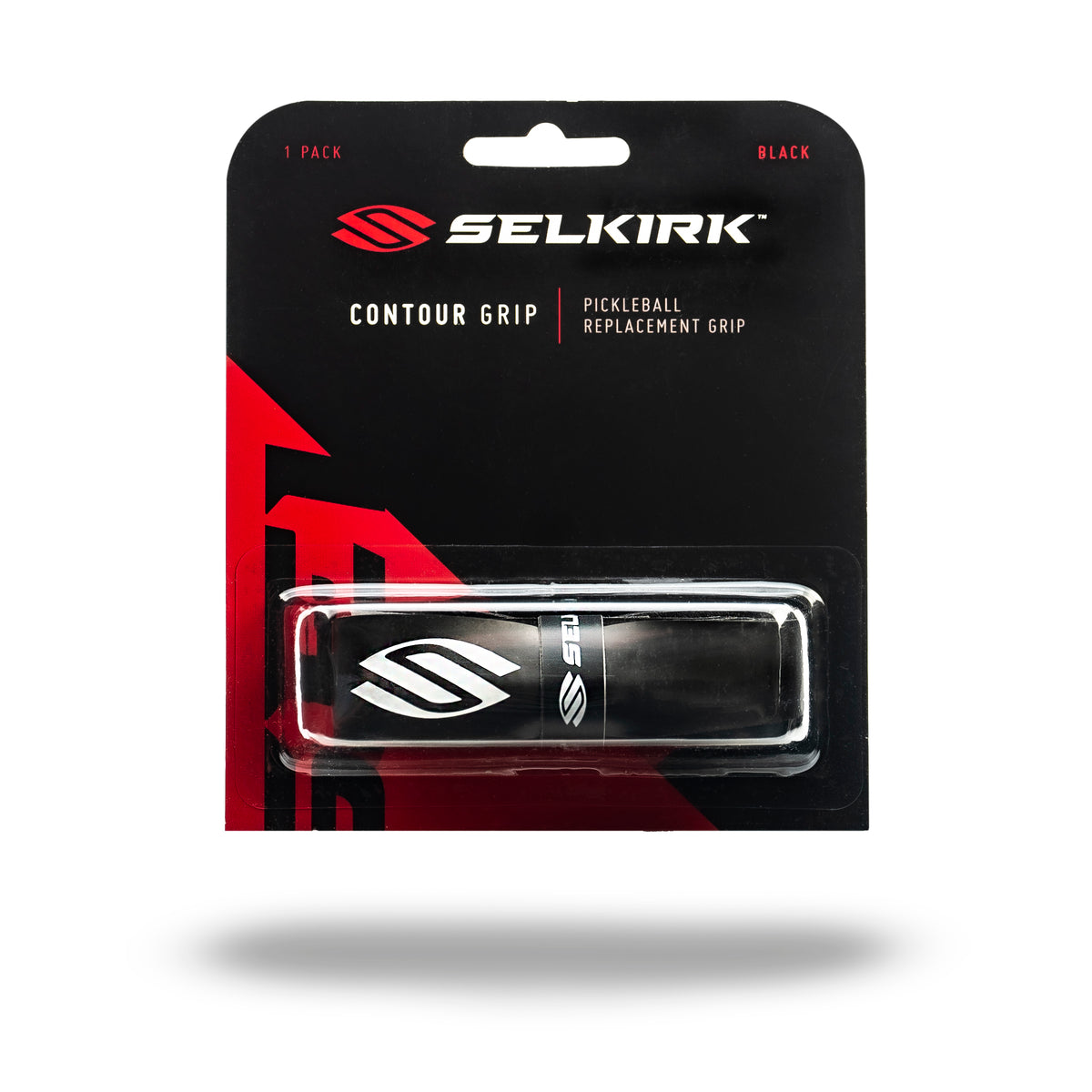 Selkirk Sport Cushion Contour Pickleball Overgrip packaging showing contour grip design and branding
