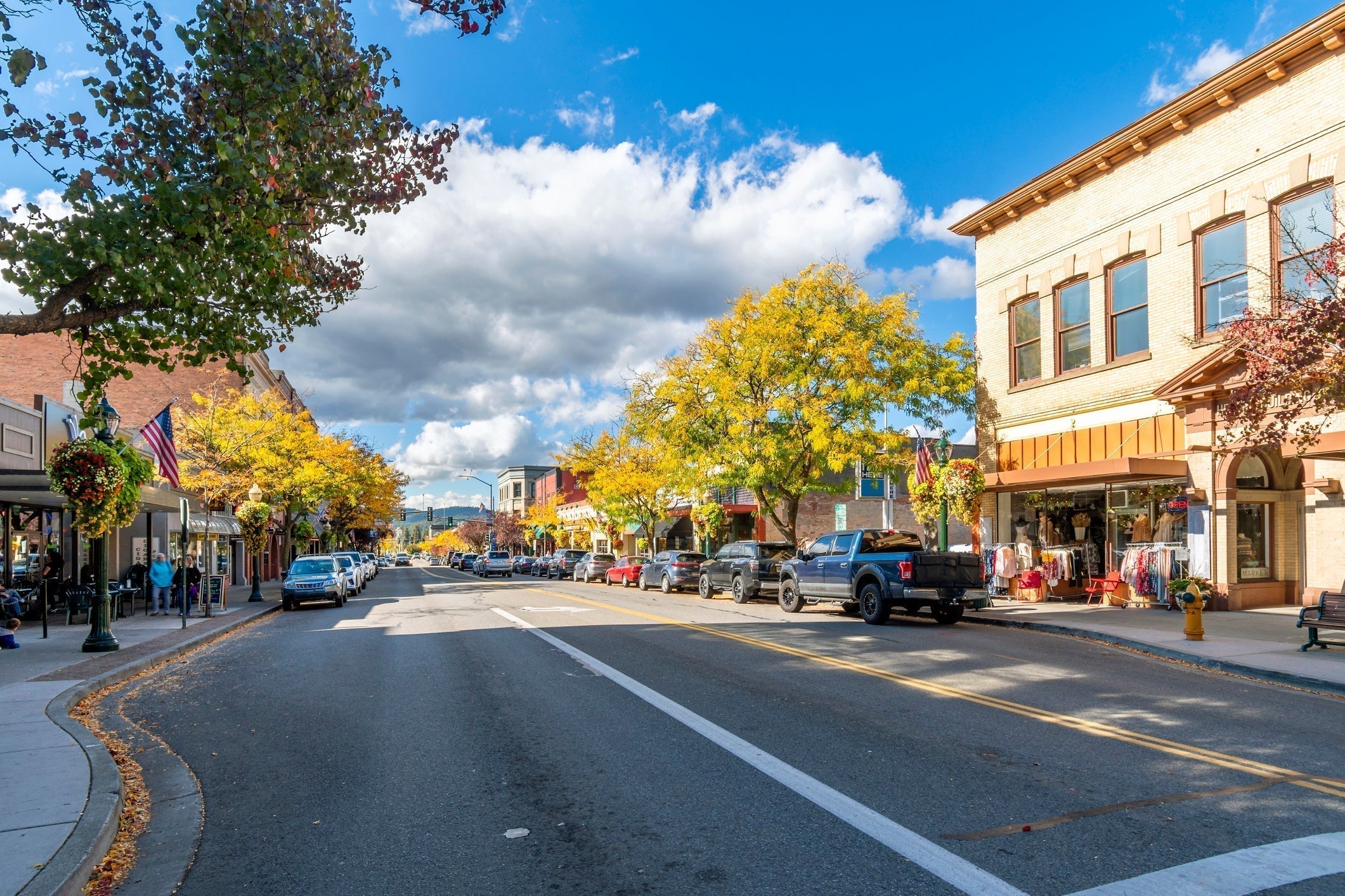 Downtown Coeur d'Alene, Idaho.
