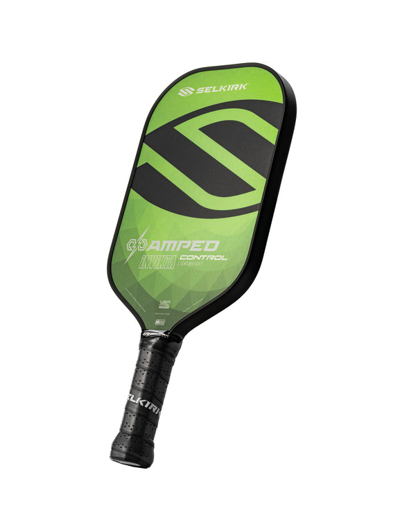 Front view of Blue Selkirk AMPED Control - Invikta - Pickleball Paddle.