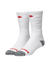 Selkirk Courtlock Pickleball Socks in black and white, with red Selkirk pickleball logo.