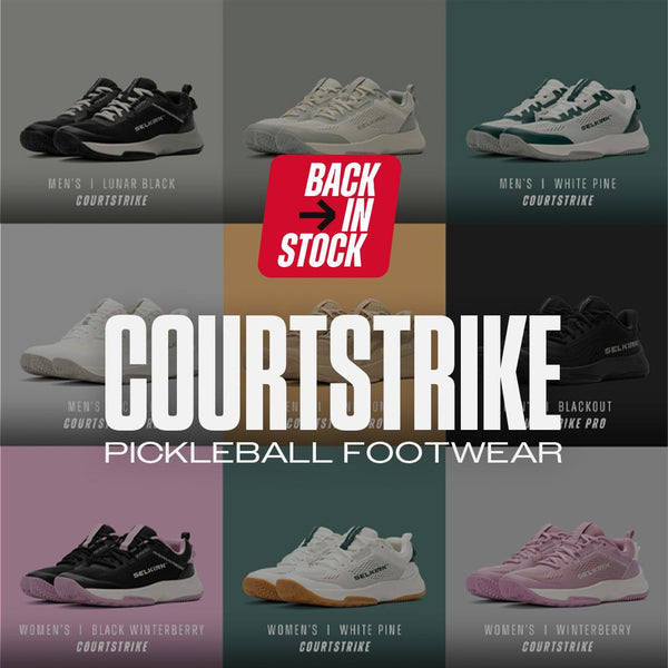 Pickleball shoes in a variety of colors