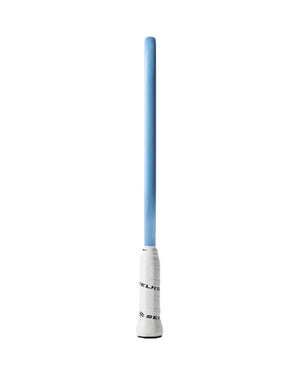 Light blue foam training bat with white Selkirk-wrapped grip