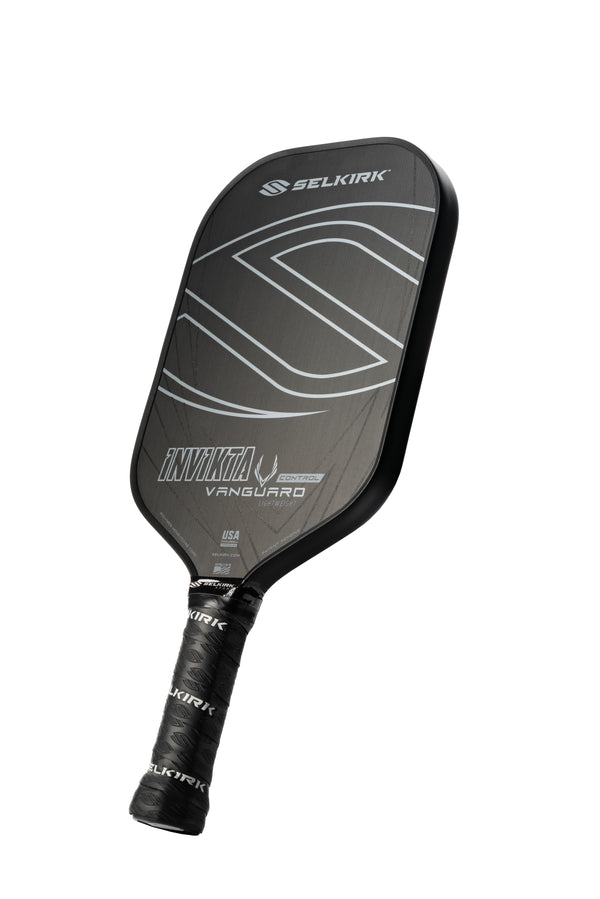 Selkirk Vanguard Control Invikta Pickleball Paddle with textured grip and sleek design.