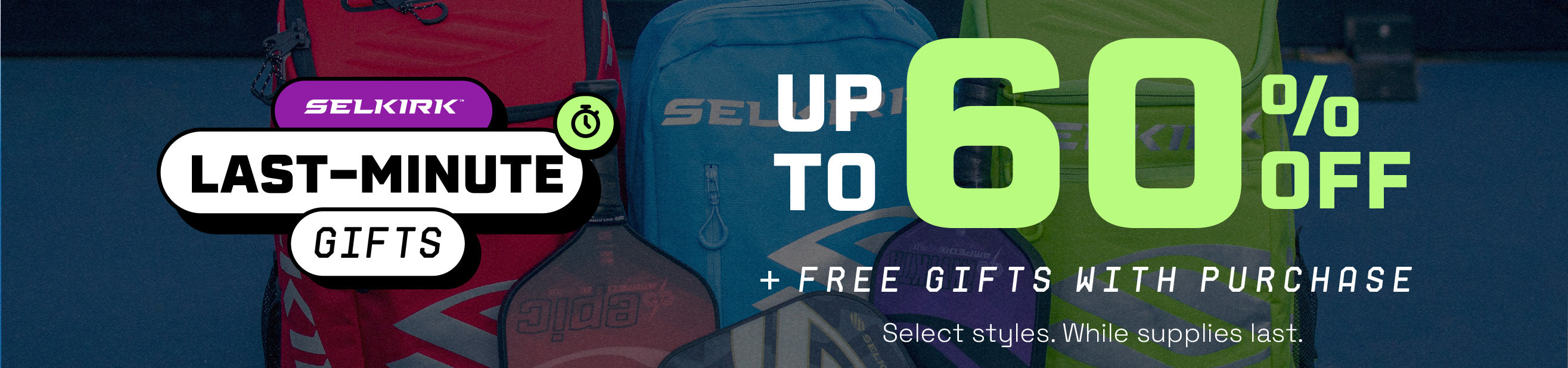 Paddles and bags on sale