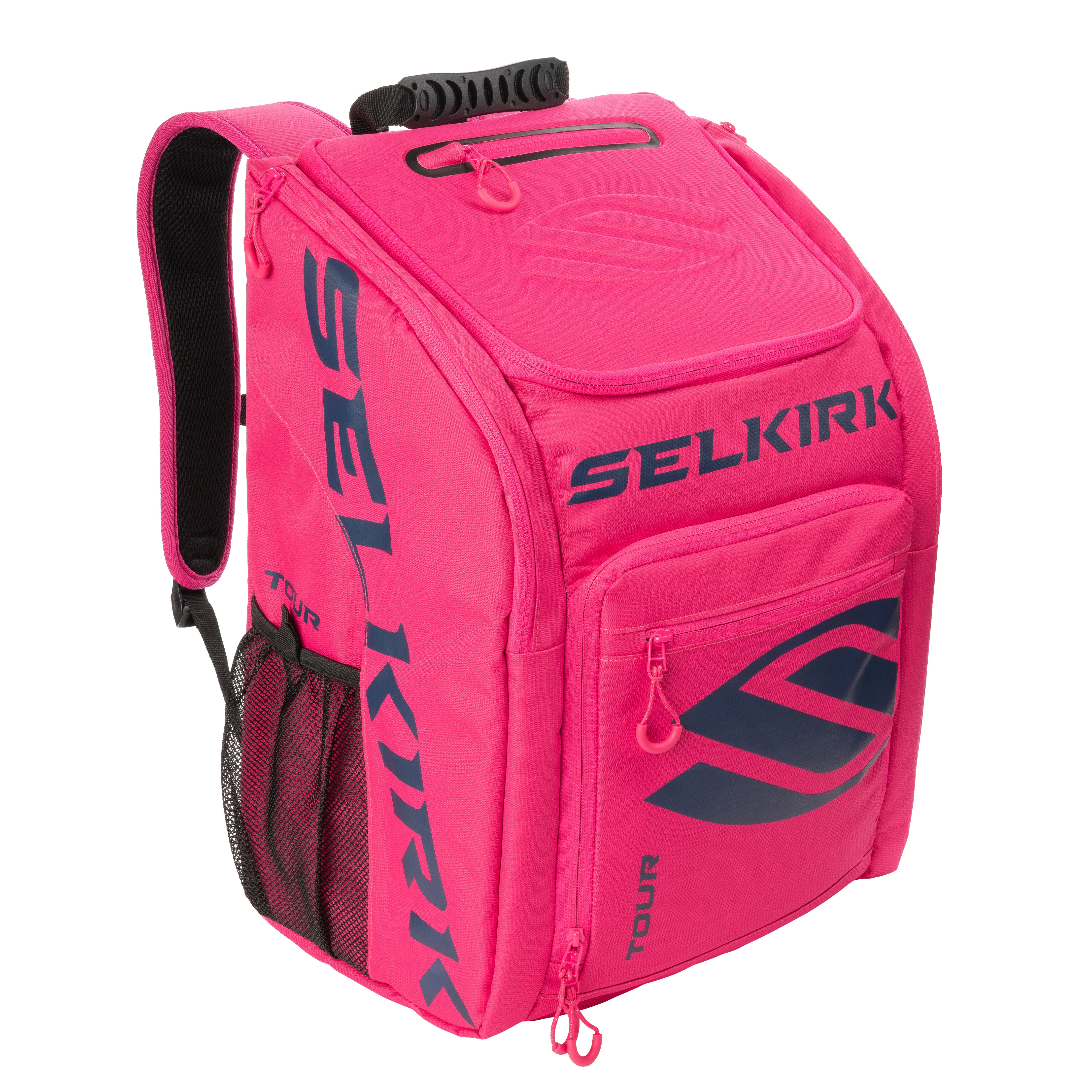 Selkirk Core Line Tour Bag in Prestige Pink, features include a spacious main compartment and dedicated paddle pouch.