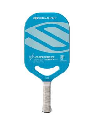Selkirk Amped Invicta Pro Air midweight pickleball paddle with Parkinson's Foundation logo