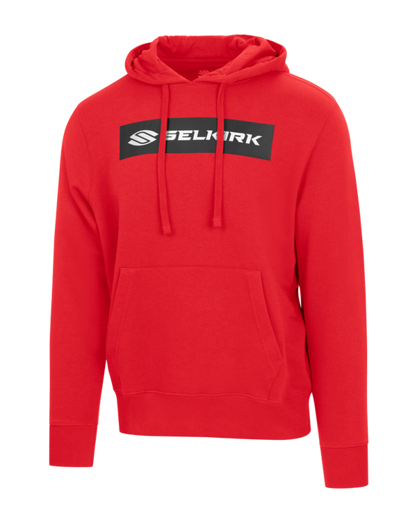 Red Selkirk Sport Sideline Soft Cotton Hoodie with logo on front