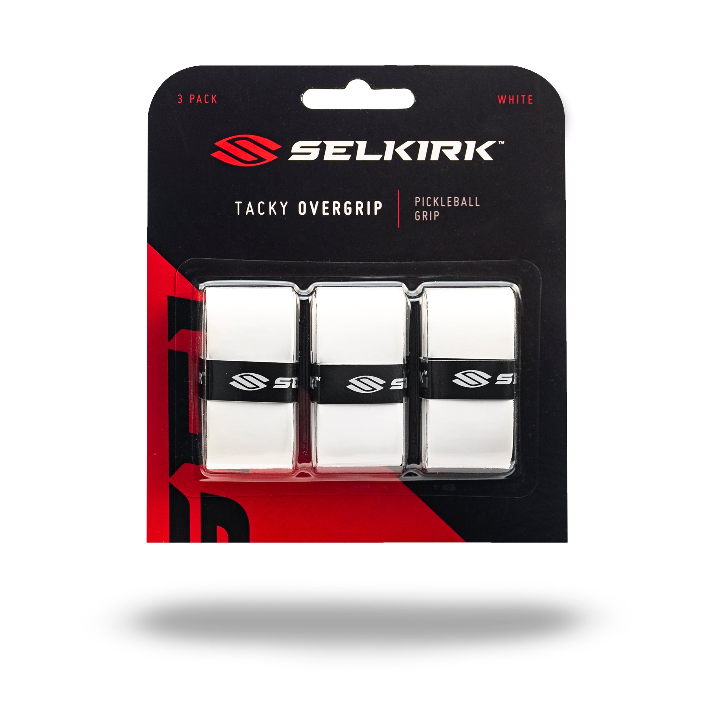 Selkirk pickleball grip - tacky - white.