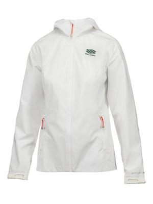 Selkirk Sport Essentials women’s hooded full-zip pickleball windbreaker jacket.