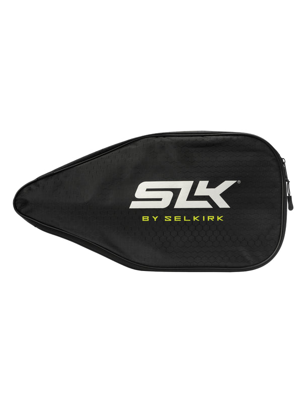SLK Pickleball Paddle Protective Case in Black/Blue with logo