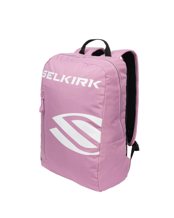 Mauve Selkirk Sport Core Line Day Bag with logo and front zipper pocket