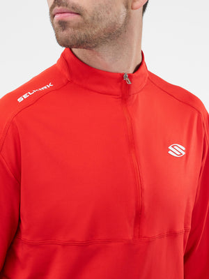 Selkirk Sport Essentials sports-wik men’s ¼-zip pickleball pullover.