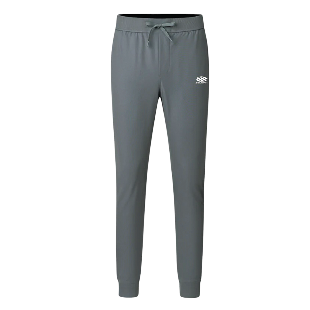 Selkirk TruWear Men's Joggers in gray with elastic waistband and logo.