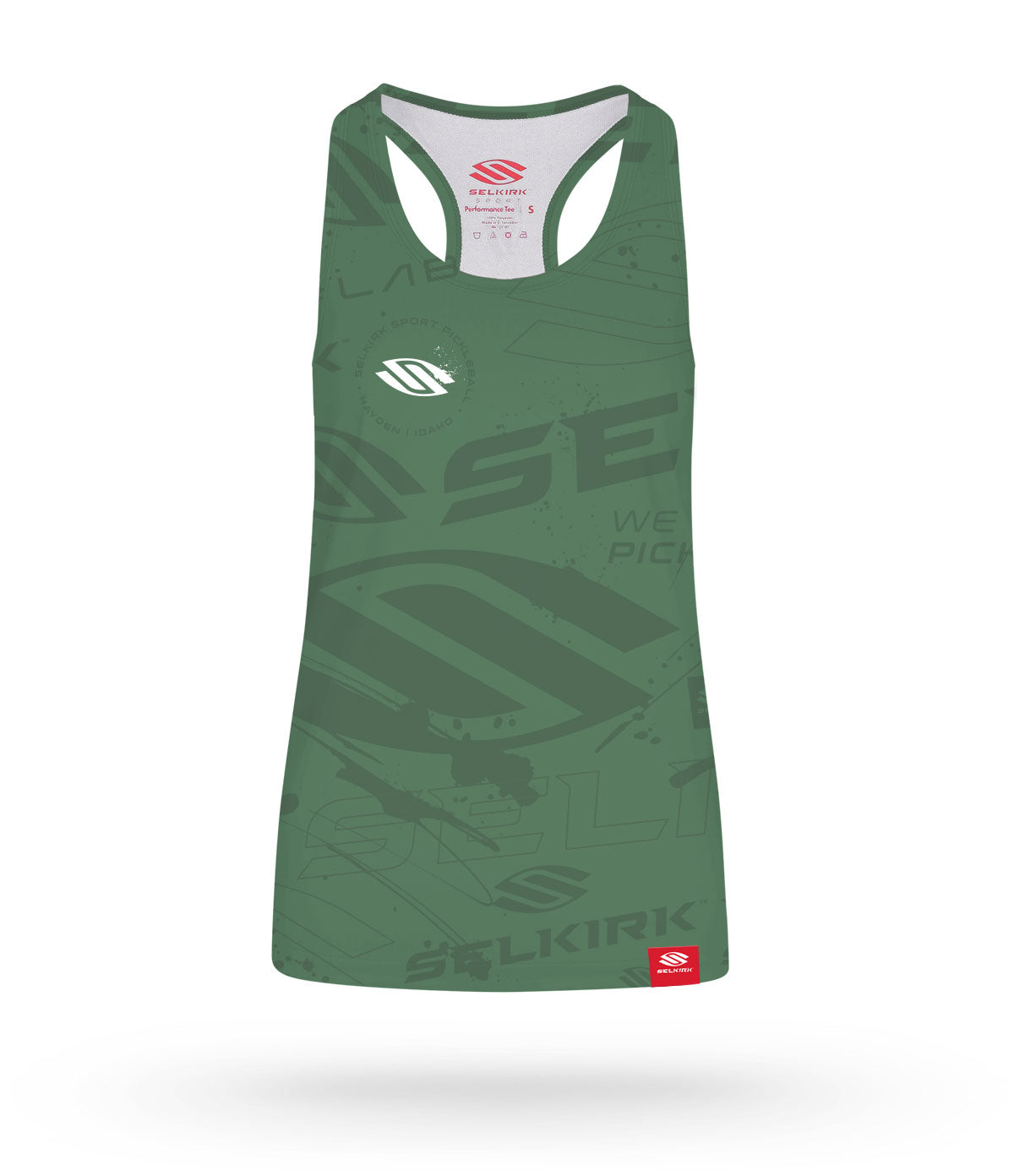 Forest Green Selkirk Emblem Women's Tank Top with Stretch-Wik Technology