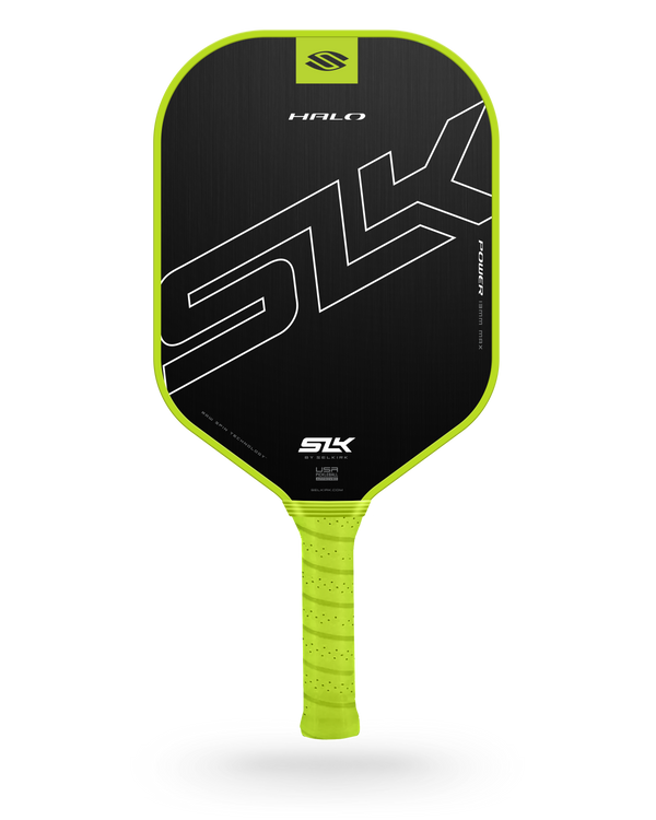 SLK HALO Power Max Pickleball Paddle by Selkirk Sport in lime green.