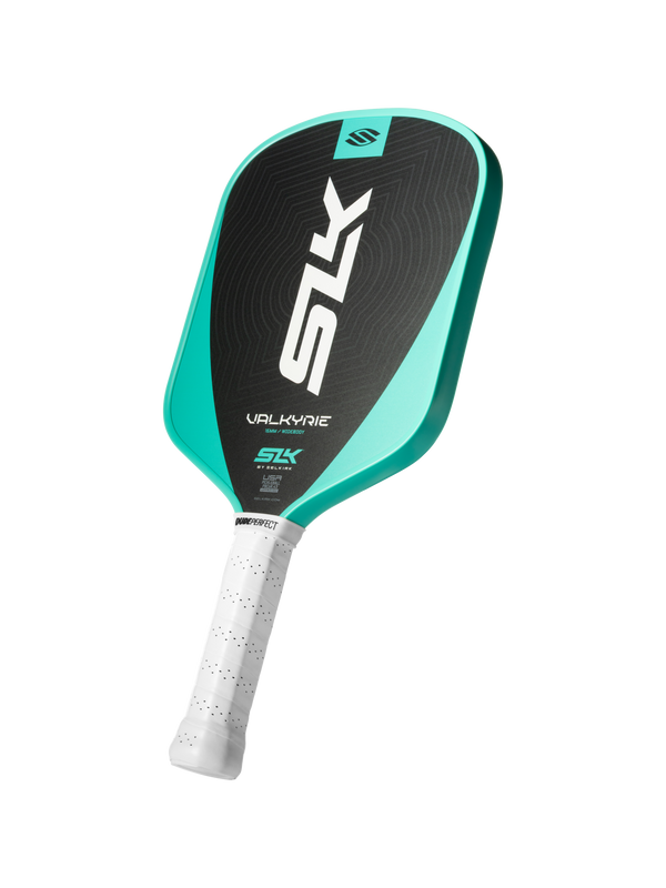 SLK Valkyrie Pickleball Paddle x Dude Perfect colorway by Selkirk Sport.